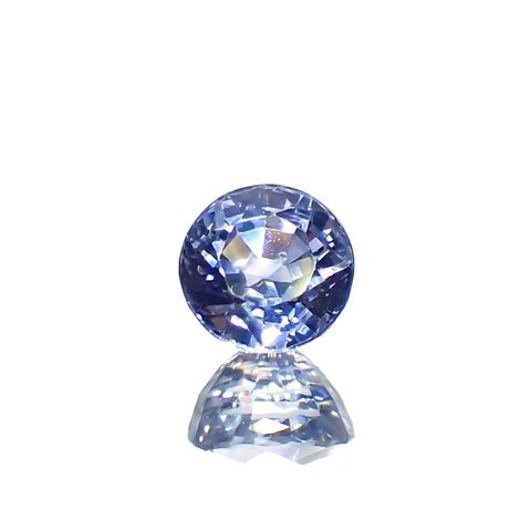 アイスブルーサファイア(宝石名サファイア)スリランカ/マダガスカル産 0.47ct 識別済[230119935]4.1x4.1mm前後