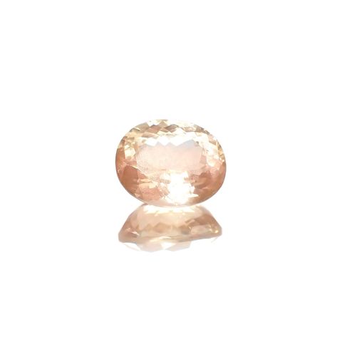 オレゴンサンストーン(宝石名ラブラドライト)アメリカ・オレゴン州産 識別済 2.71ct / 10x8mm前後 [260614661]
