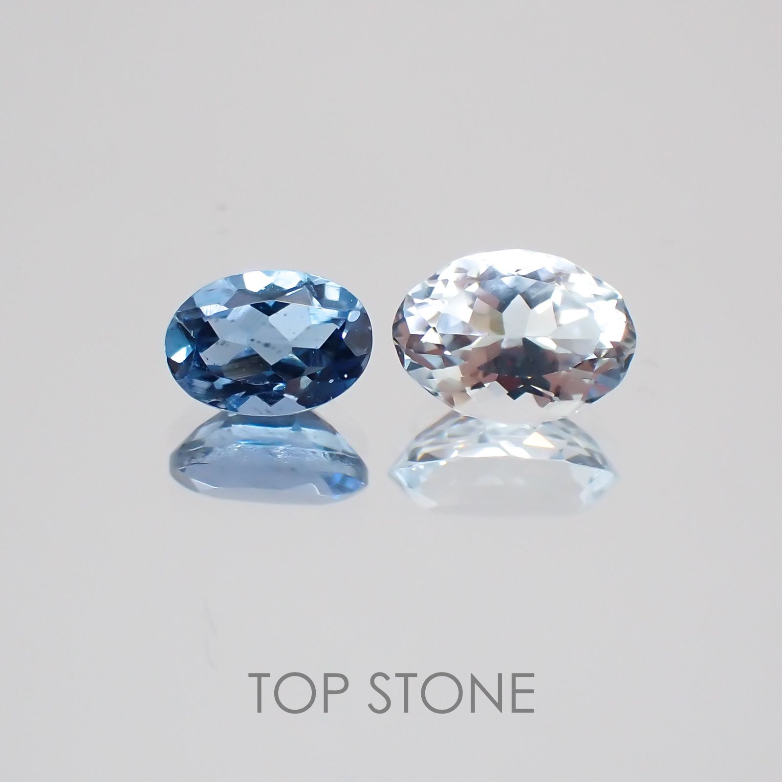 サンタマリア アクアマリン ブラジル産 ルース 0.49ct[20129113]5.9×4.1mm前後