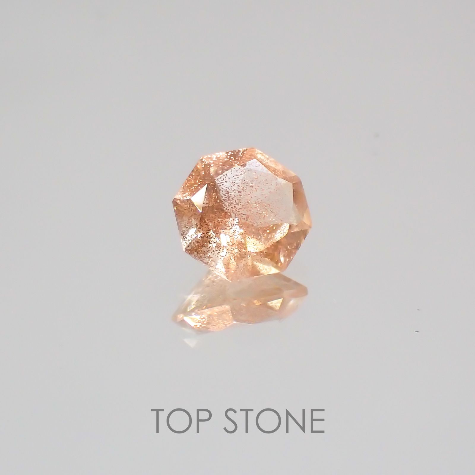 ◇オクタゴンカット◇オレゴンサンストーンSA  アメリカ産 ルース 0.44ct[210210038]5×5mm前後