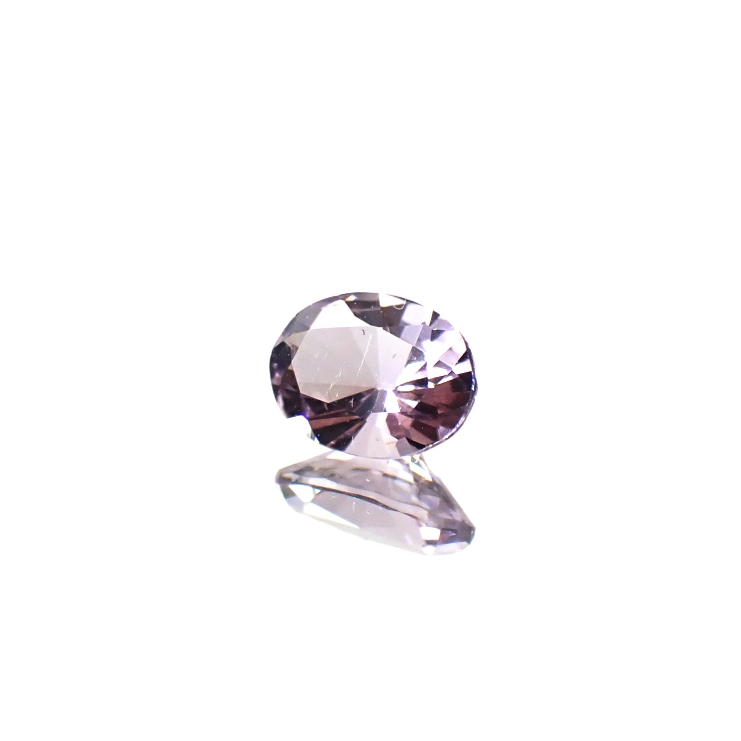 マリアライト(宝石名スキャポライト)スリランカ産 0.35ct 識別済[250330053]5.6x4.2mm前後