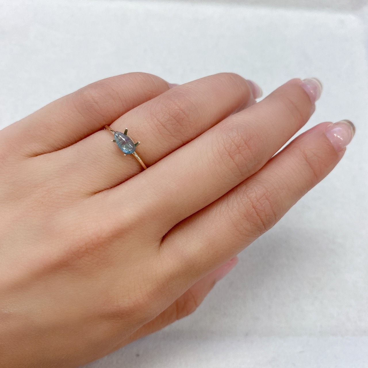 バイカラーパライバトルマリン ブラジル産 0.42ct[210711985]7×3.8mm前後