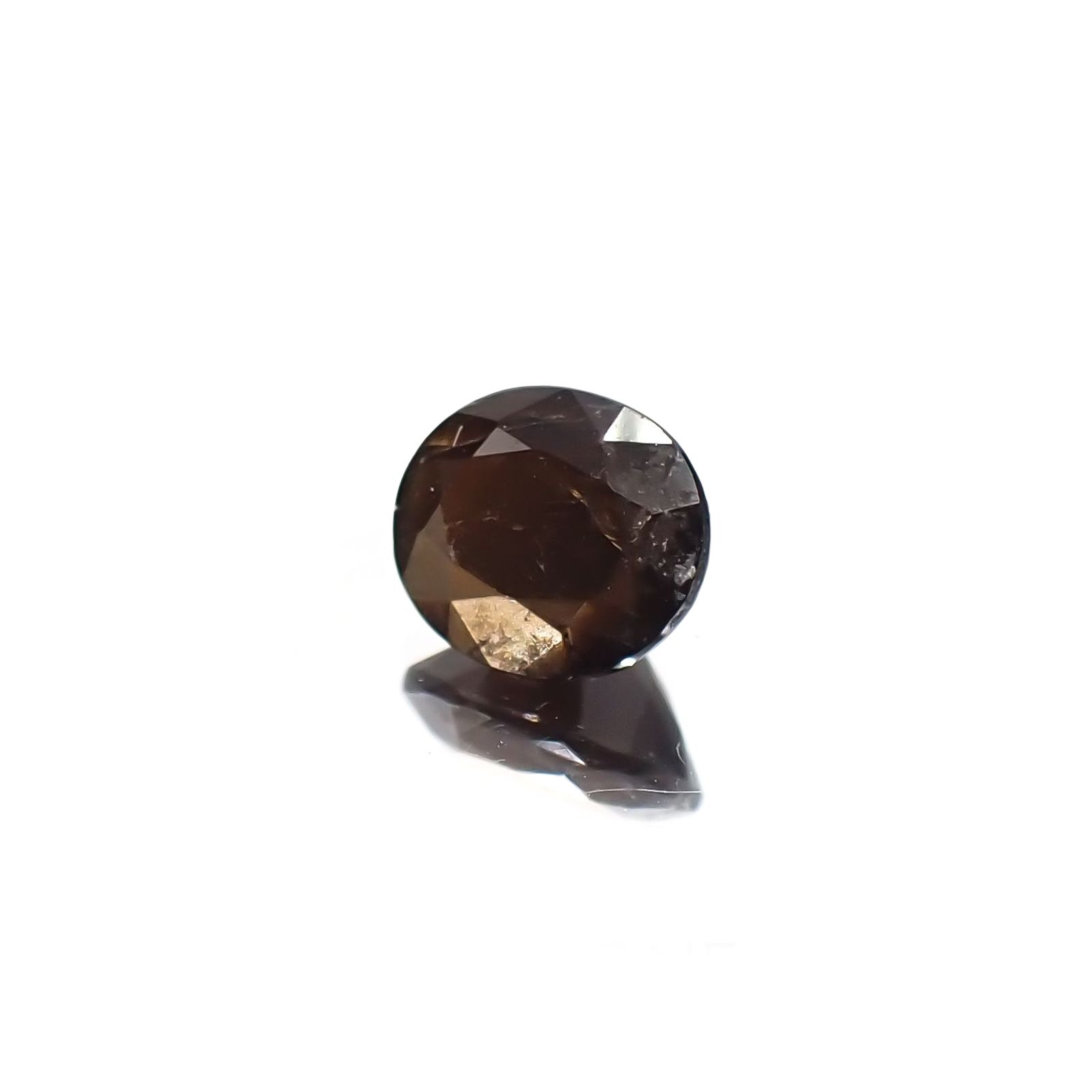 ゴールドシーンサファイア 非加熱(宝石名シーン・サファイア) ケニア産 ソ付(彩珠) 1.004ct / 6.3x5.2mm前後 [260812076]
