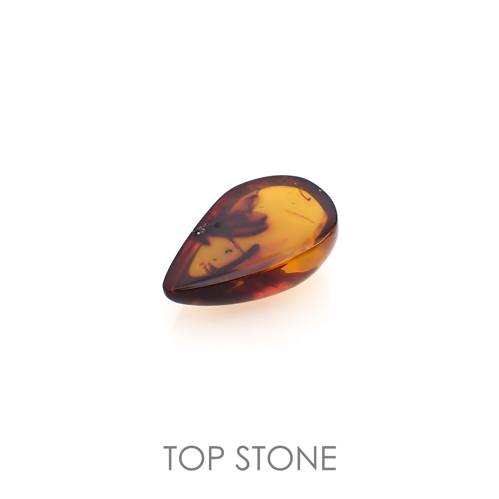 虫入り琥珀 コロンビア産 16.07ct[221018547]29.6x19.5mm前後 | TOP STONE(トップストーン)