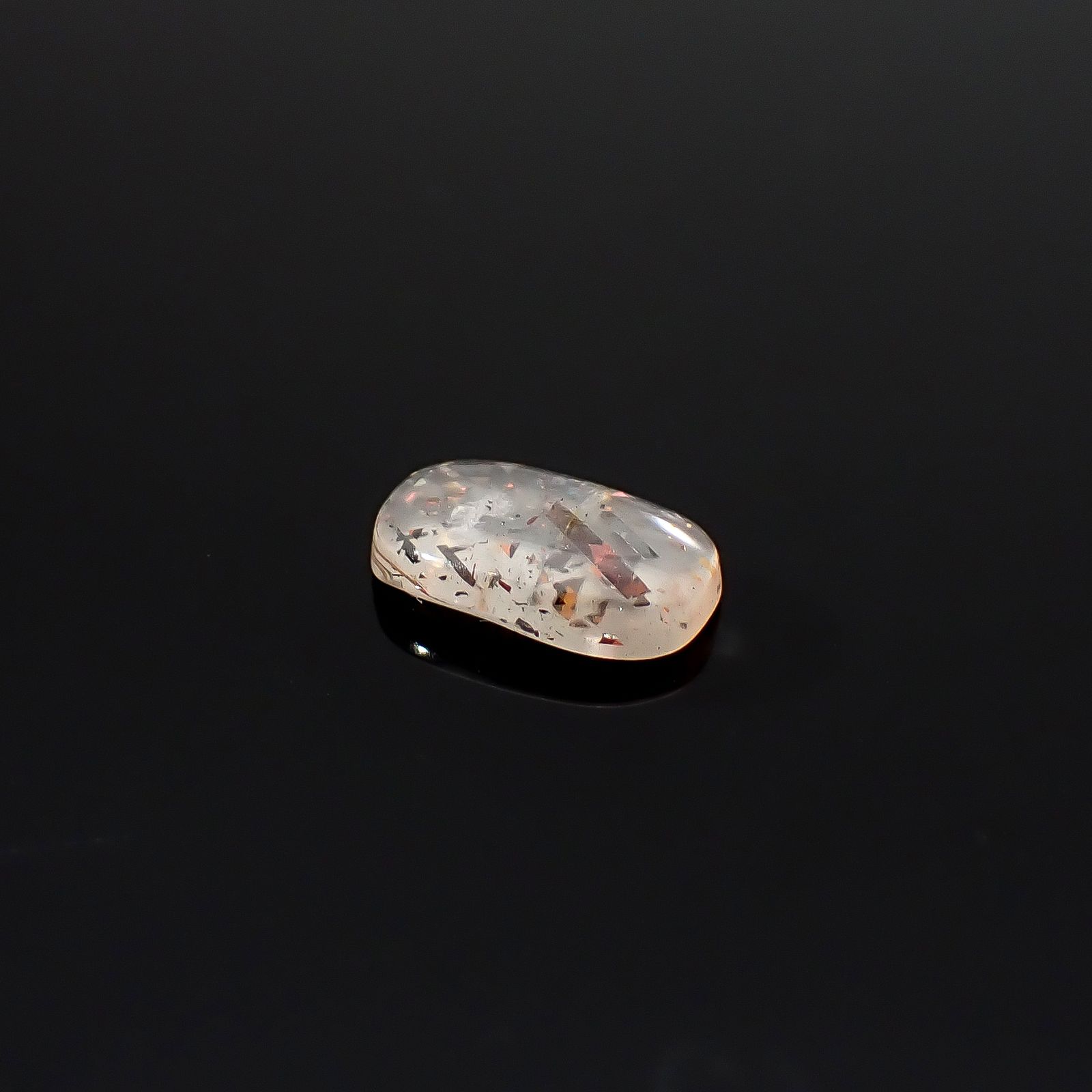 レインボーラティスサンストーン オーストラリア産 1.17ct / 9.3x5.7mm前後 [260632529]