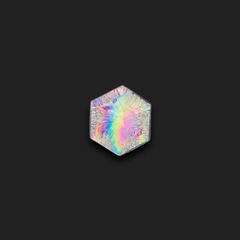 トラピッチェクォーツ 偏光板2枚付き コロンビア・ボヤカ産 25.34ct[230521964]22.3x21.7mm前後