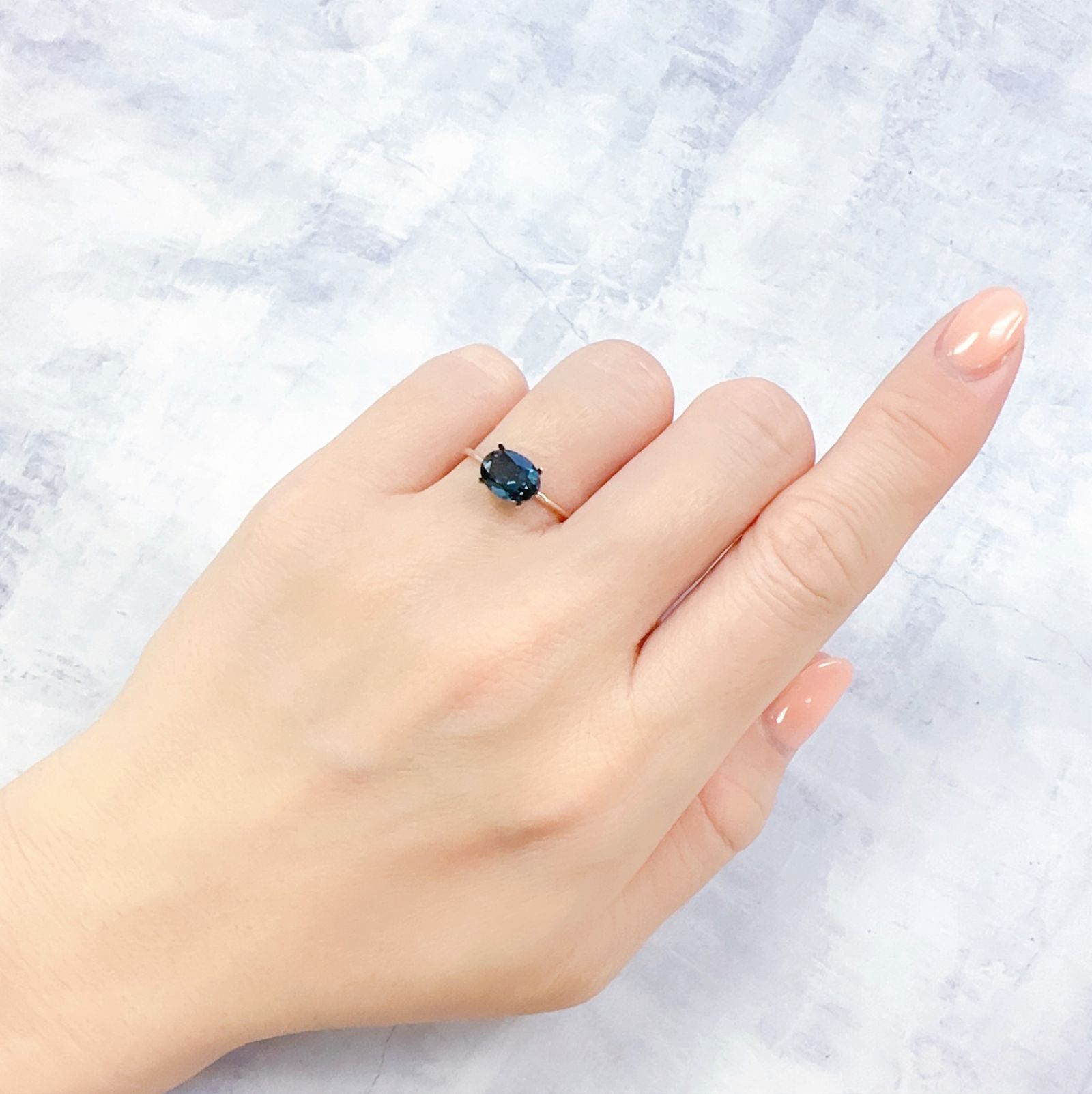ロンドンブルートパーズ ブラジル産 1.60ct[221219304]8.1x6mm前後
