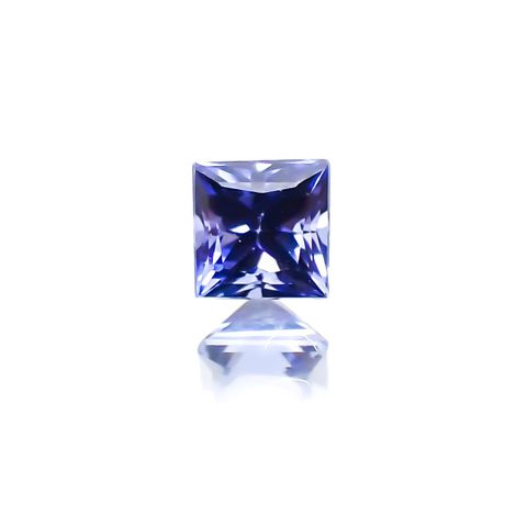 ◇プリンセスカット◇サファイア(宝石名サファイア)スリランカ産 0.14ct 識別済[230622456]2.7x2.6mm前後