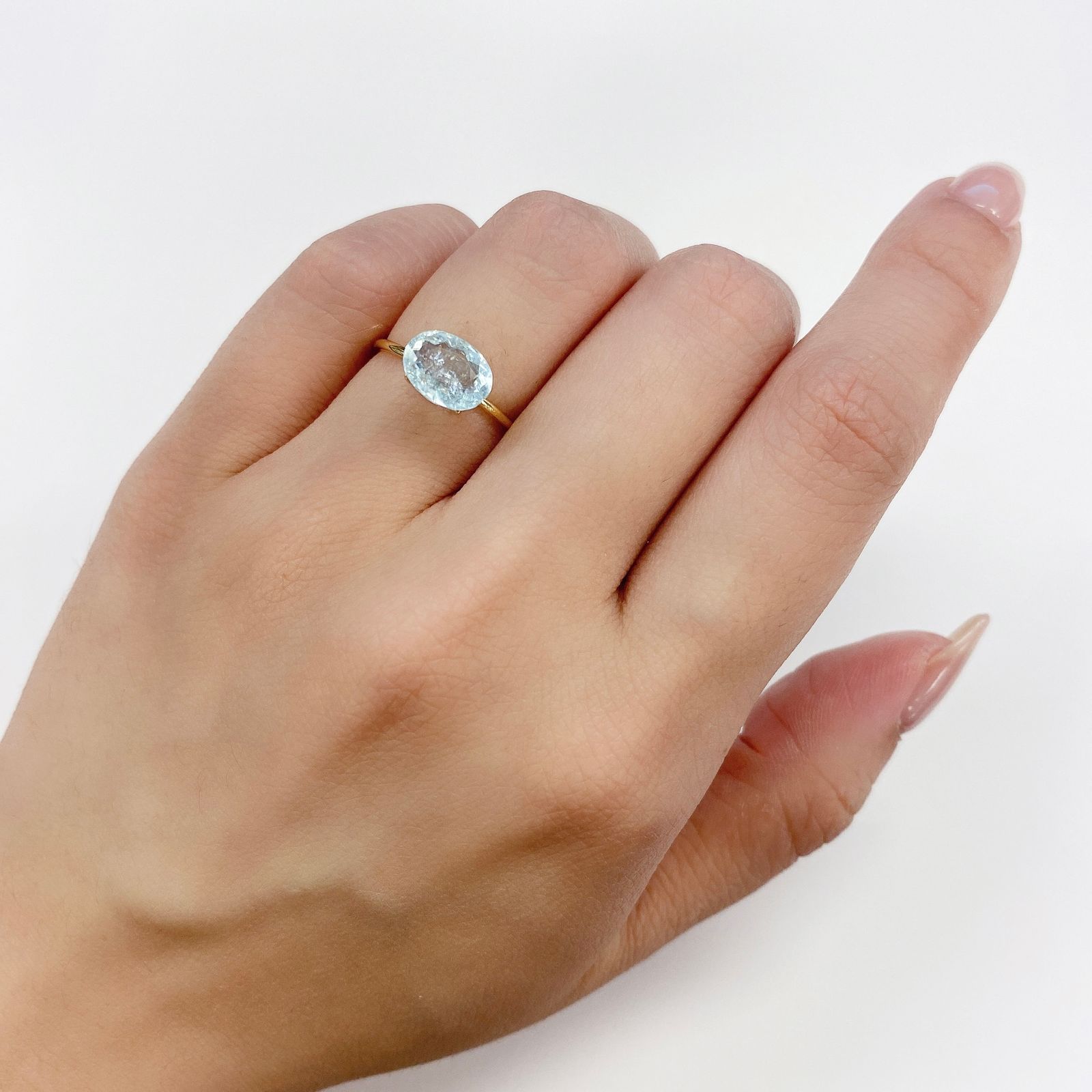 パライバトルマリン(宝石名トルマリン/別名パライバ・トルマリン) モザンビーク産 1.83ct 識別済[21059397]8.6×6.7mm前後