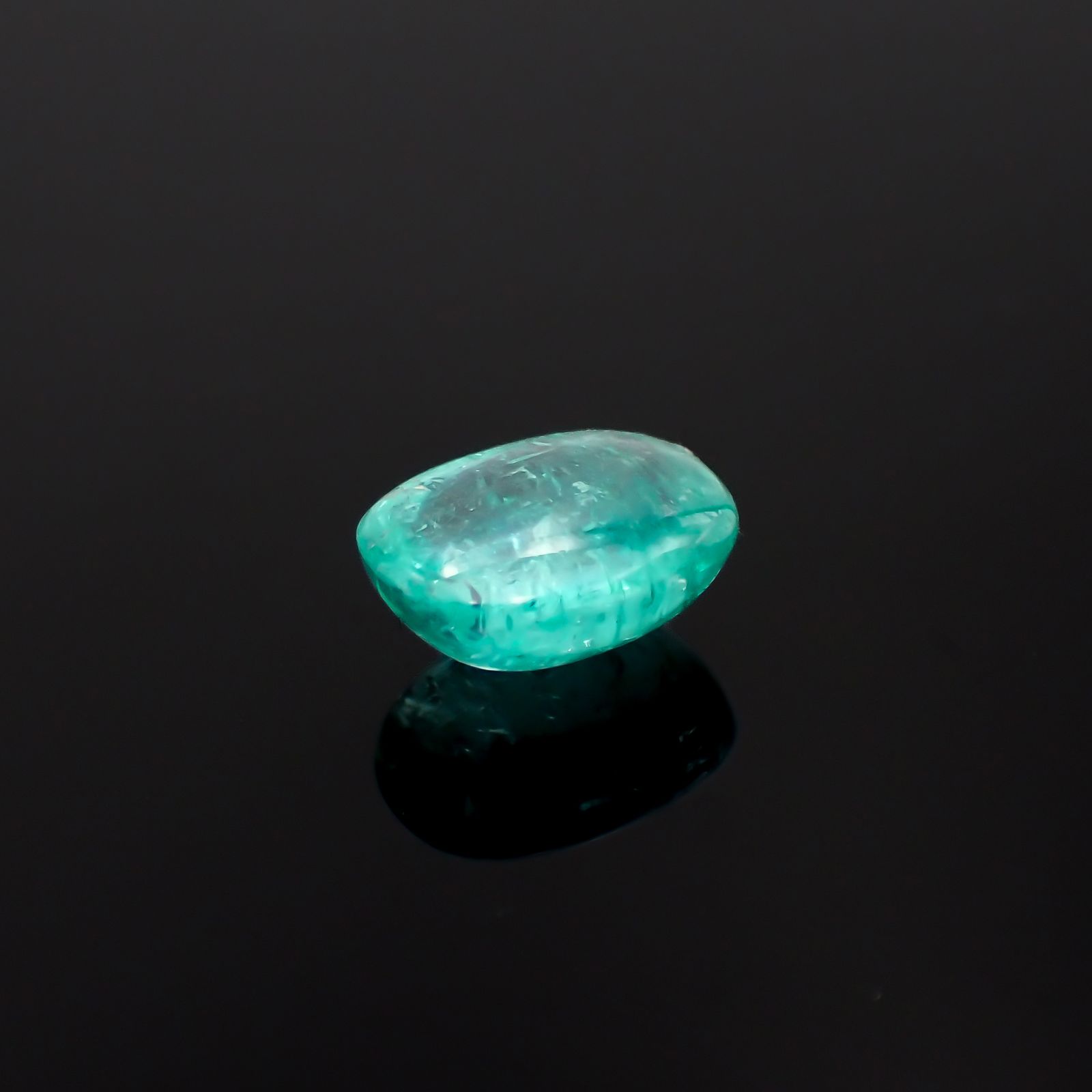 パライバトルマリンキャッツアイ ブラジル産 2.51ct[231224817]9.2x7.2mm前後