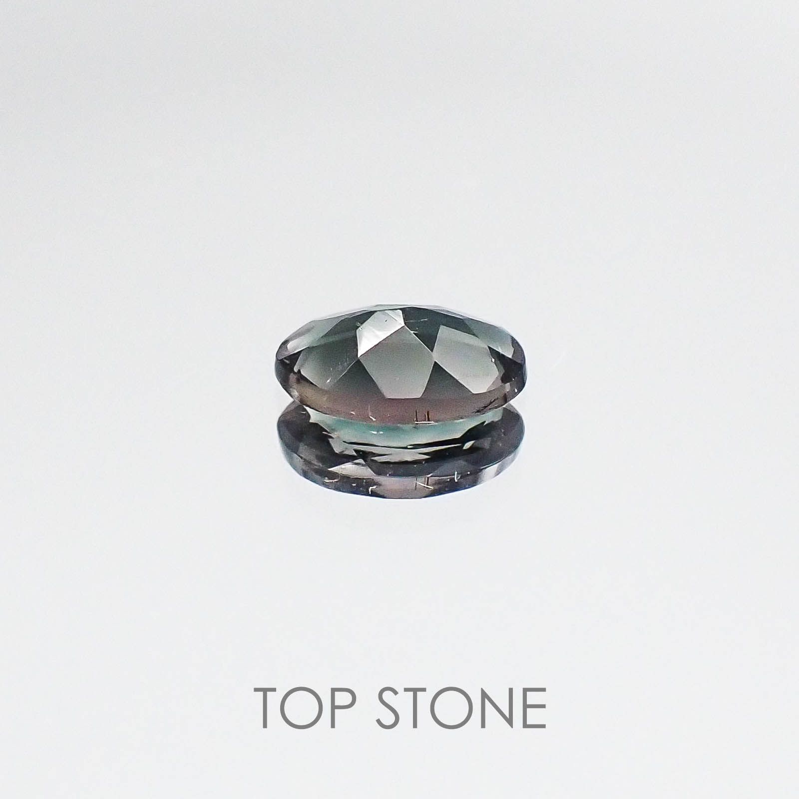 バイカラートルマリン(宝石名バイカラー・トルマリン) ブラジル産 0.38ct 識別済[20073784]6.2×4.1mm前後