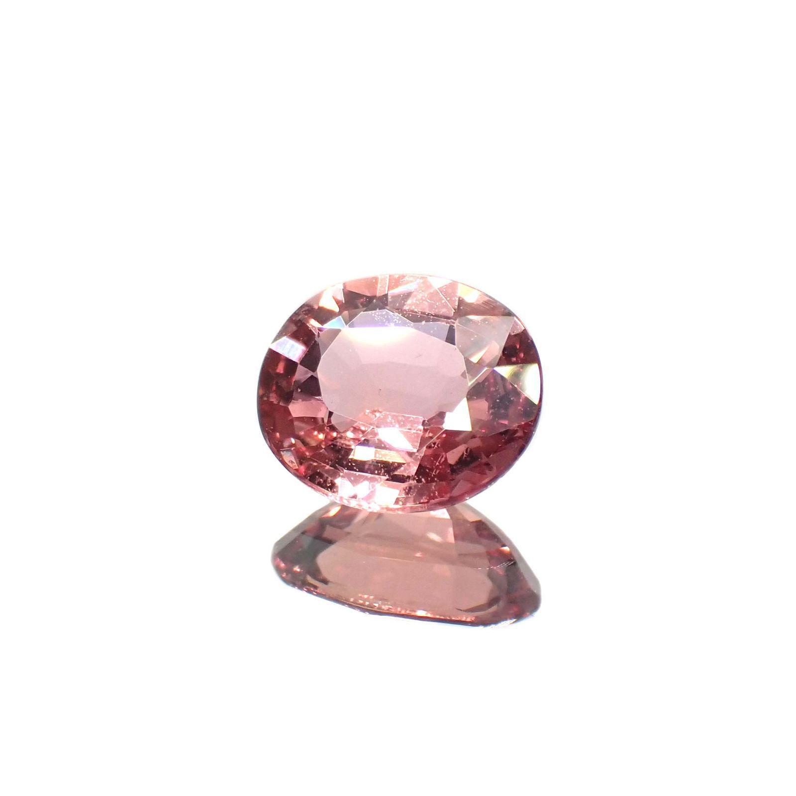 パパラチャサファイア(宝石名パパラチャサファイア) スリランカ産 0.88ct GIA鑑付[20062895]6.4×5.5mm前後