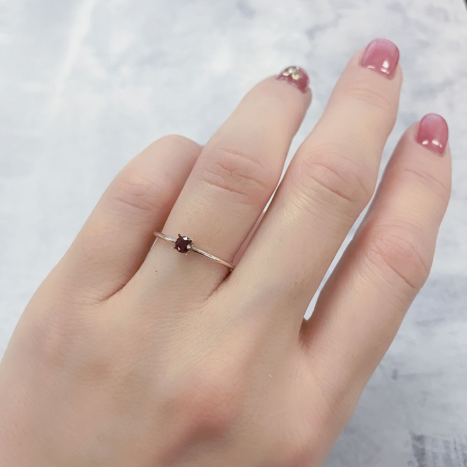 レッドスピネル(宝石名レッド・スピネル)タンザニア産 0.12ct 識別済[220114327]2.9x2.9mm前後