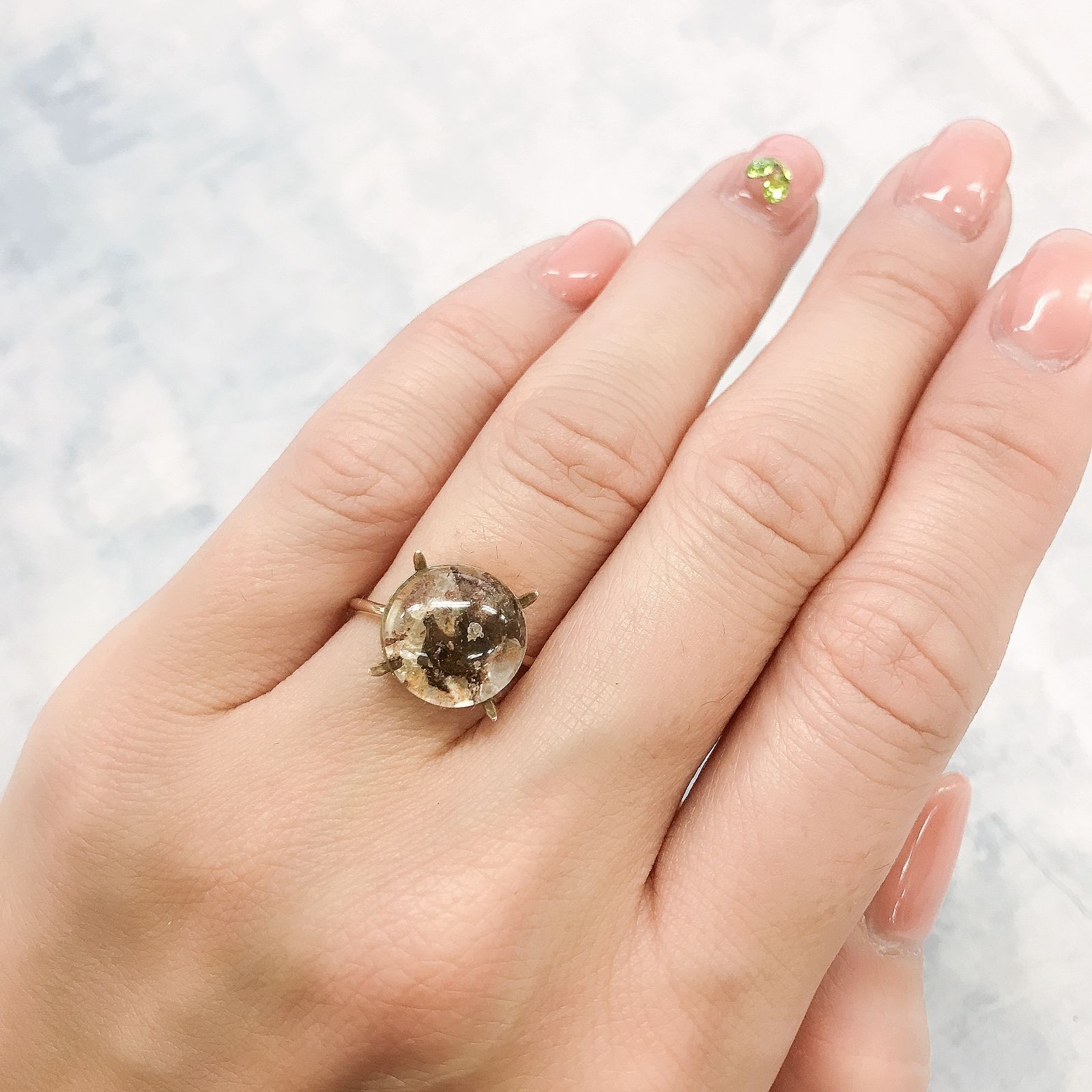 ガーデンクォーツ ブラジル産 4.84ct[220115333]11.5x11.4mm前後
