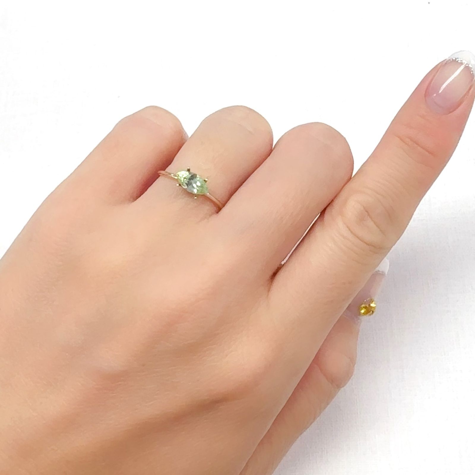 ミントペリドット パキスタン/ノルウェー産 0.59ct[240728560]8x4.1mm前後