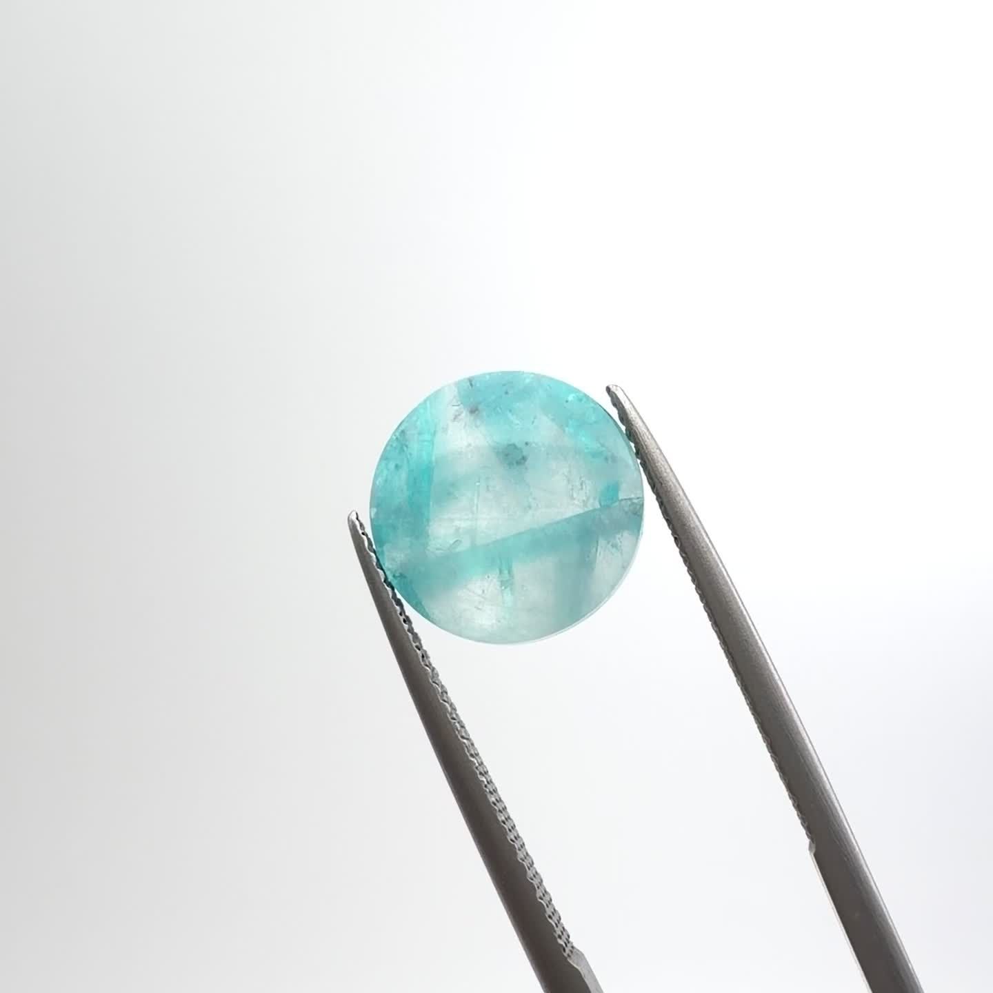 パライバトルマリンインクォーツの9号リング（サイズ変更不可） パライバトルマリンインクォーツ ブラジル産 4.09ct / 12×12mm前後