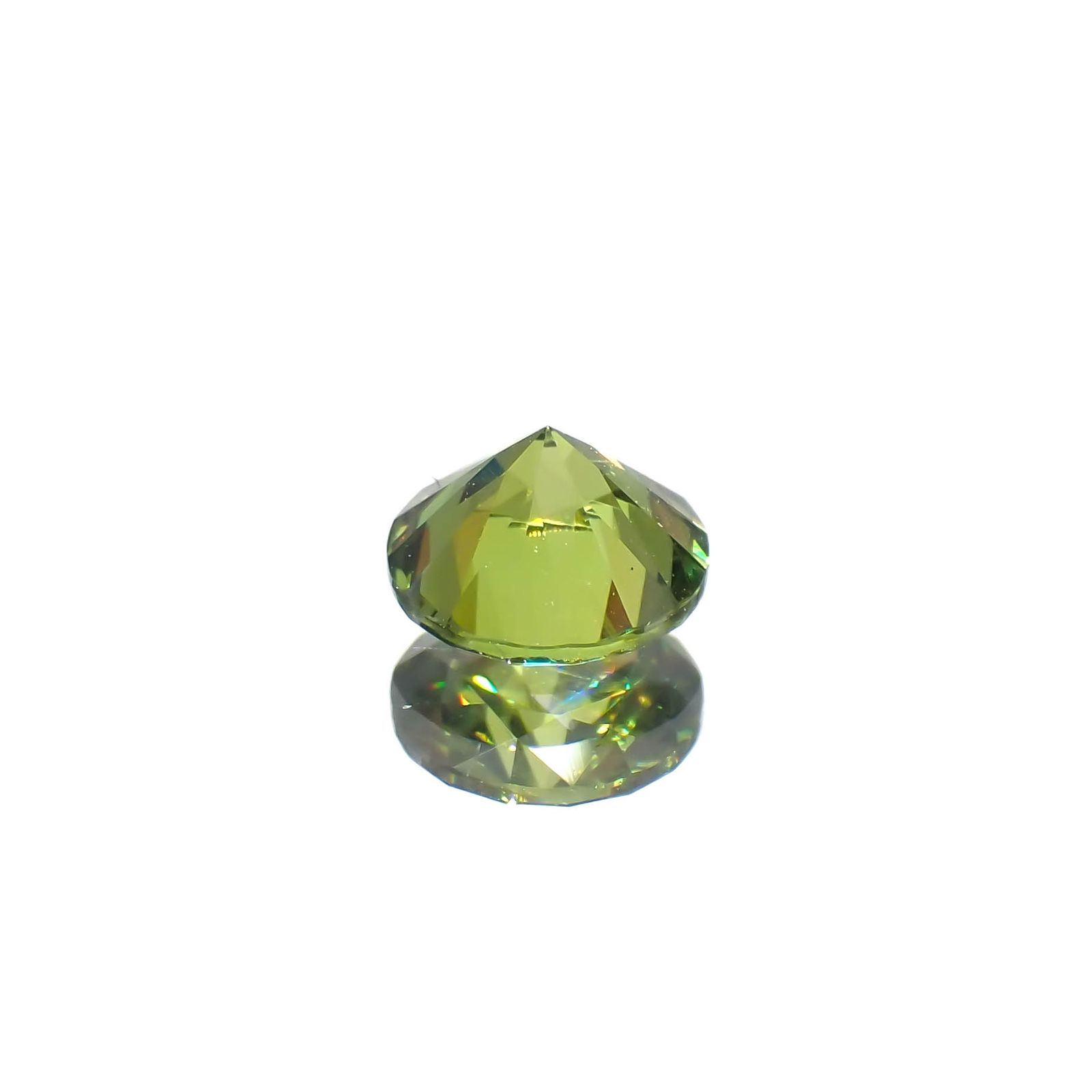 デマントイドガーネット(宝石名デマントイド・ガーネット)ロシア産 0.58ct 識別済[231224554]4.9x5mm前後