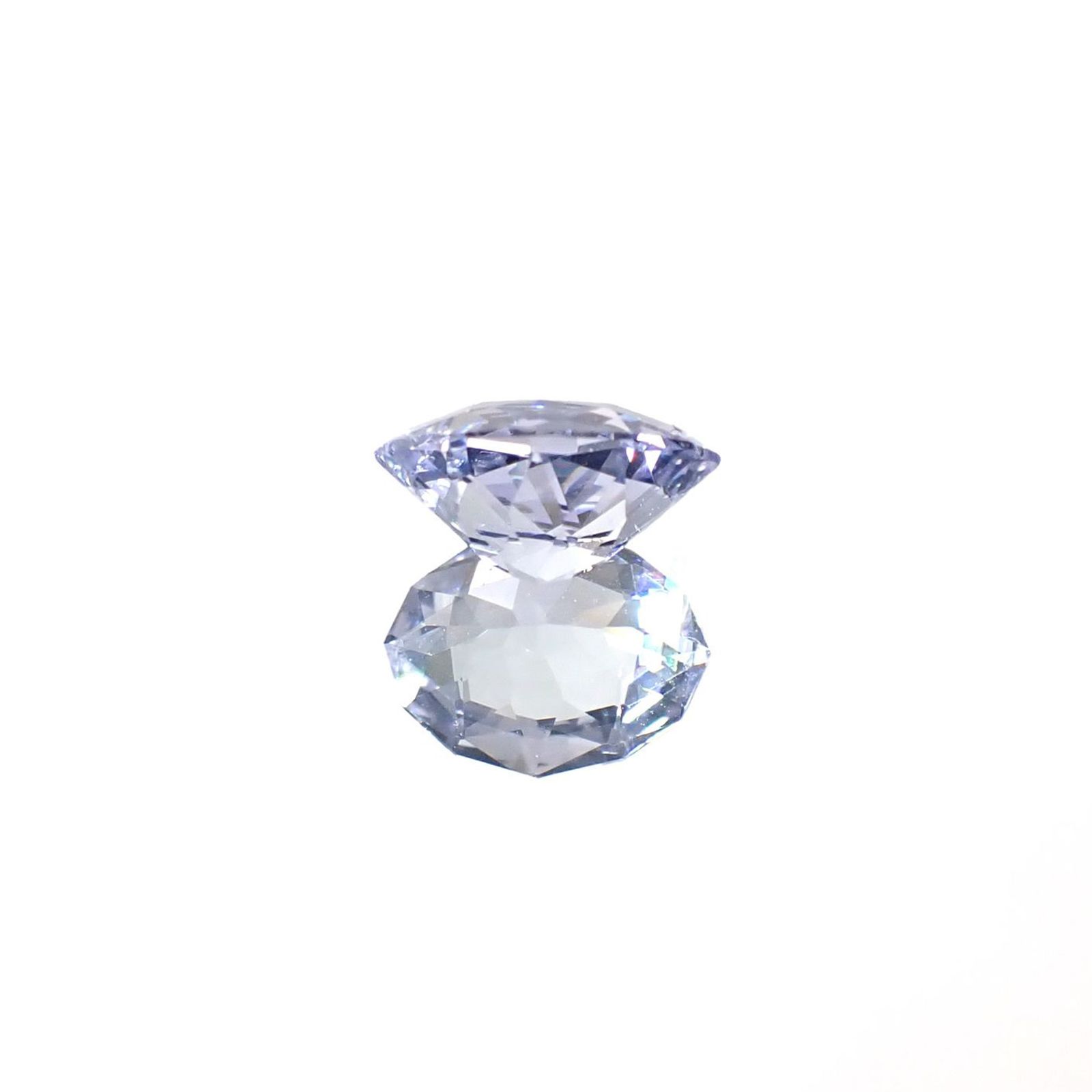 ◇カスタムカット◇アイスラベンダーゾイサイト 非加熱 タンザニア産 0.87ct / 7.3x5.7mm前後 [251031219]