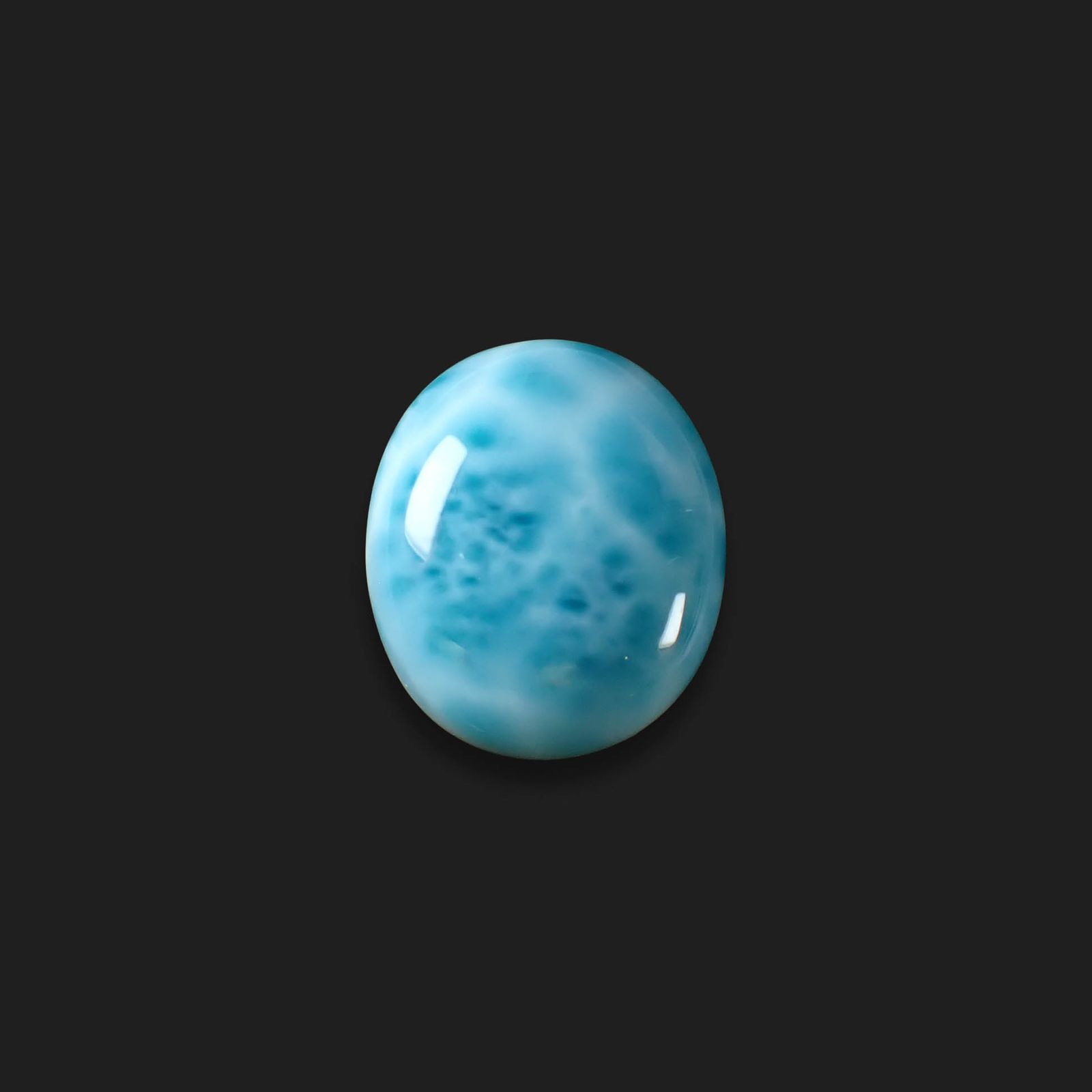 ラリマー(両面模様タイプ） ドミニカ共和国産 45.33ct [250630545]23.2x19.8mm前後