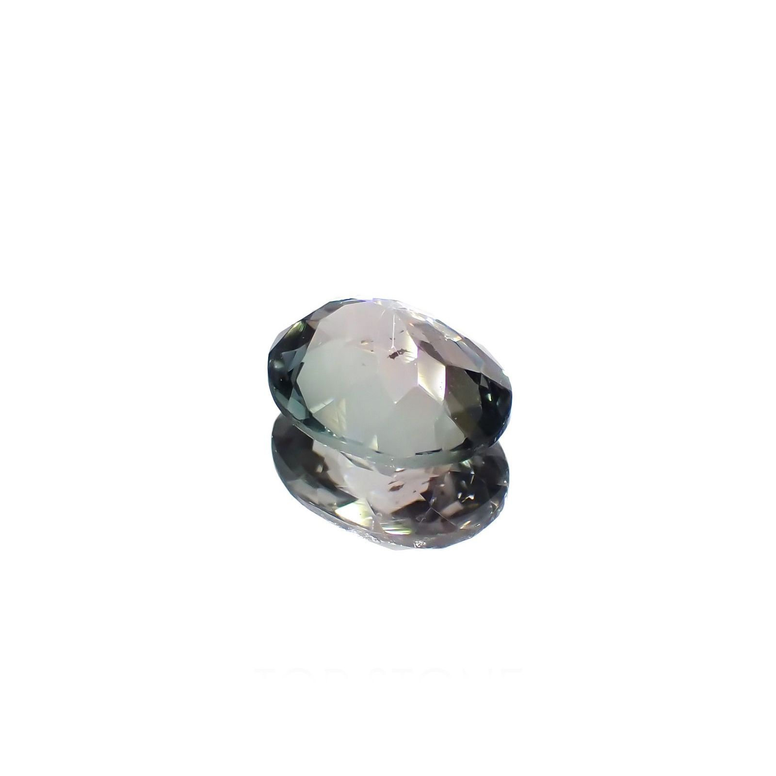 バイカラートルマリン(宝石名バイカラー・トルマリン)コンゴ民主共和国産 1.613ct ソ付(彩珠)[220717026]8.7x6.9mm前後