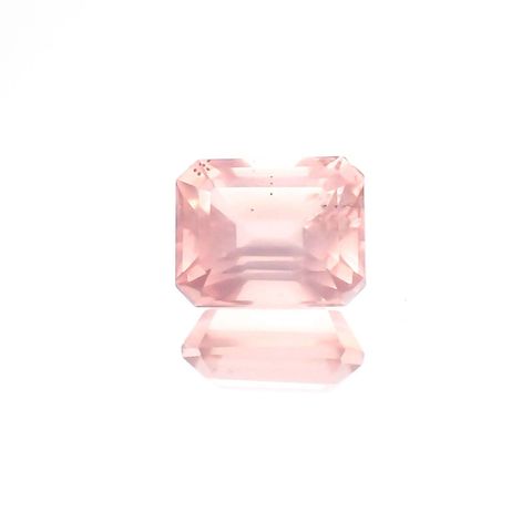 ディープローズクォーツ(宝石名ローズ・クォーツ)モザンビーク産 1.58ct 識別済[230722939]7.6x6mm前後