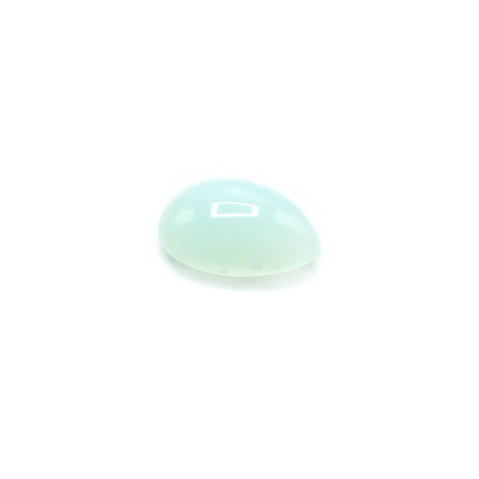 ブルーオパール(宝石名ブルー・コモン・オパール)ペルー産 3.251ct ソ付(彩珠)[231023988]12.5x9.6mm前後