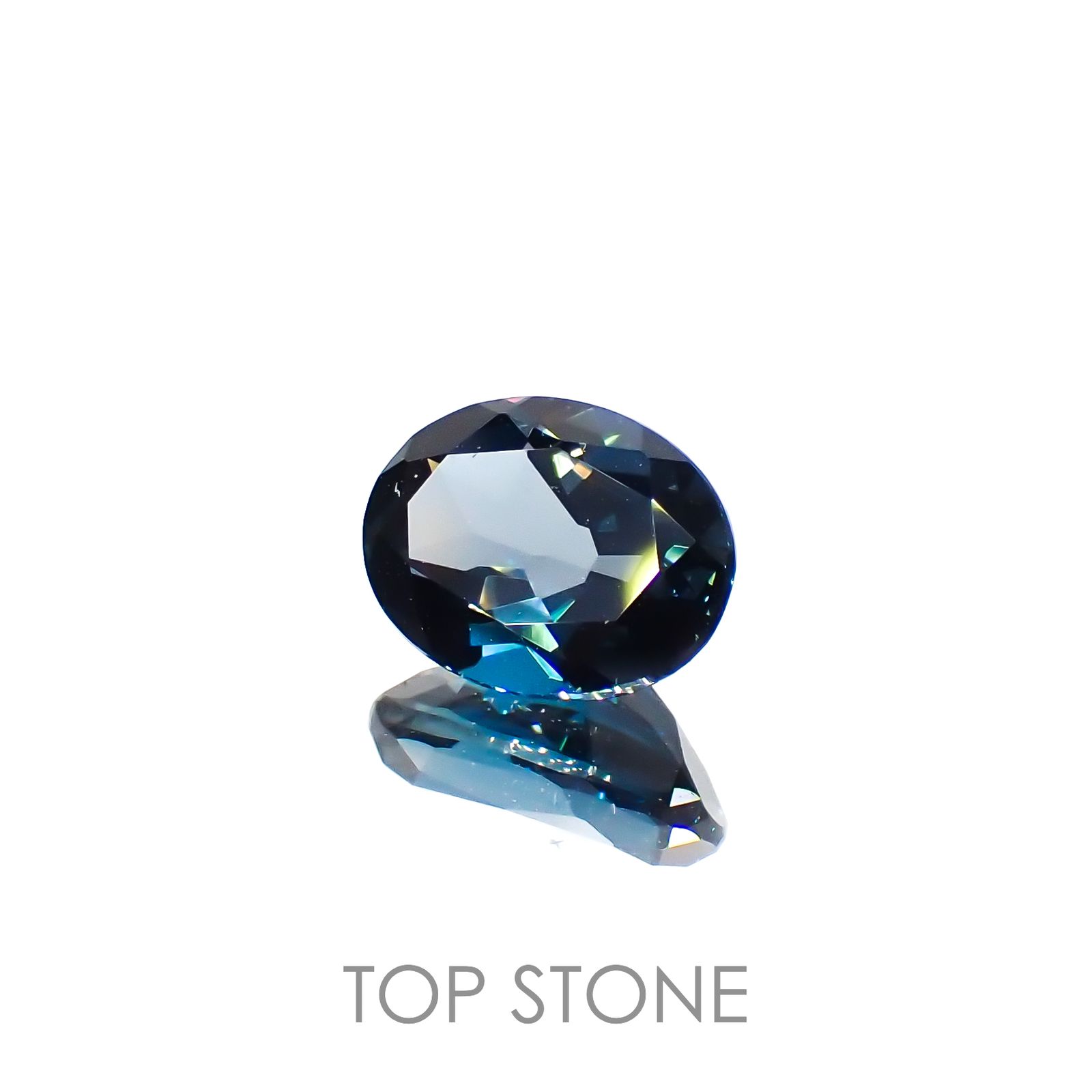 ロンドンブルートパーズ ブラジル産 1.55ct[221219305]8.1x6.1mm前後