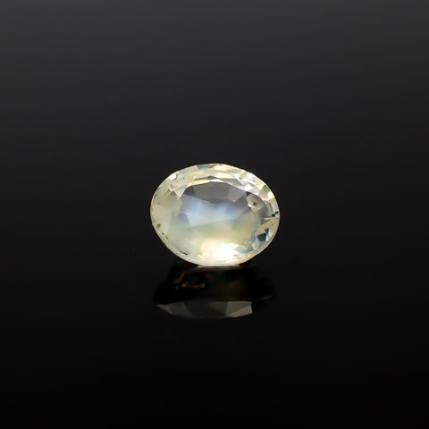 クリソベリルキャッツアイ スリランカ産 1.10ct [250329922]6.3x5.5mm前後