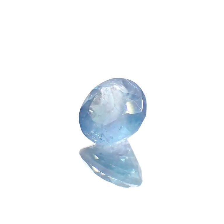 バイカラーパライバトルマリン 非加熱 ブラジル・バターリャ鉱山産 0.40ct[230220472]4.7x4.7mm前後