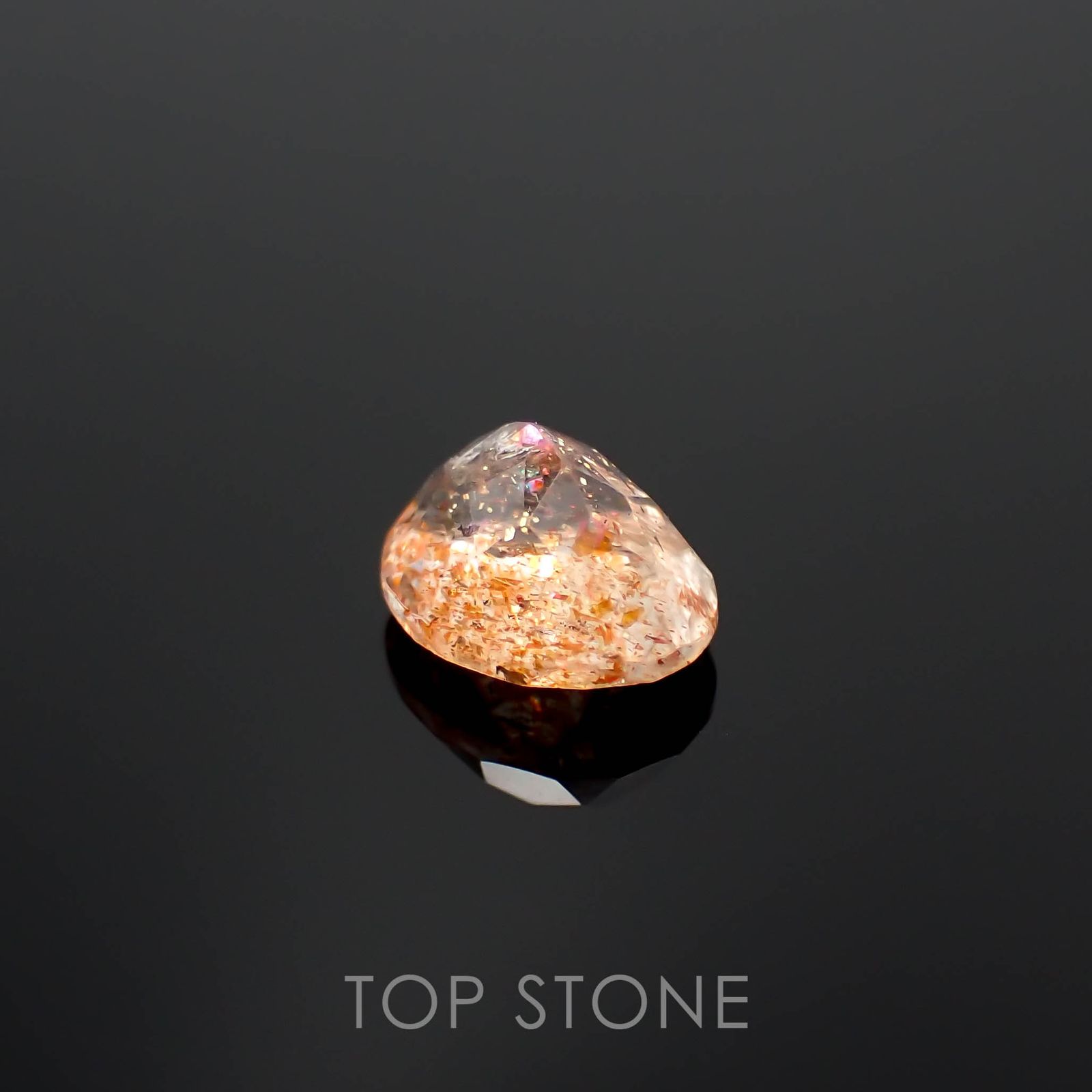イリュージョンサンストーン タンザニア産 1.85ct[230120118]9x7.2mm前後