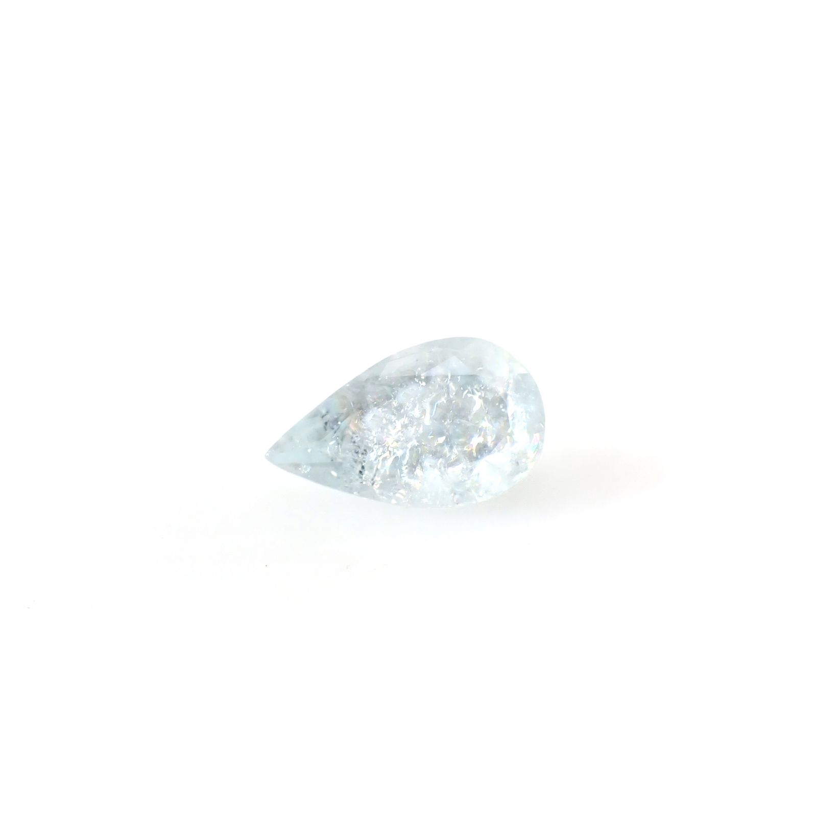 イリデッセンスアクアマリン ブラジル産 1.49ct [250730710]10.7x6.5mm前後