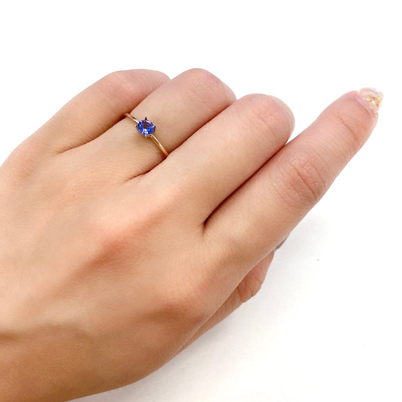 ◇オクタゴンカット◇タンザナイトSA(宝石名タンザナイト) タンザニア産 0.28ct 識別済[210610999]3.9×3.9mm前後