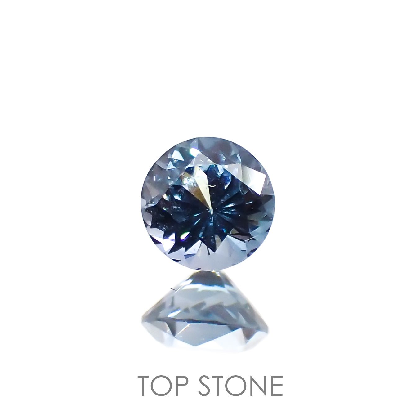 グレイッシュブルースピネル ビルマ産 ルース 0.29ct[210913137]3.9×3.9mm前後