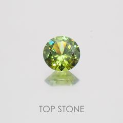 デマントイドガーネット(宝石名デマントイド・ガーネット) ロシア産 0.32ct 識別済[21049772]4.3×4.3mm前後
