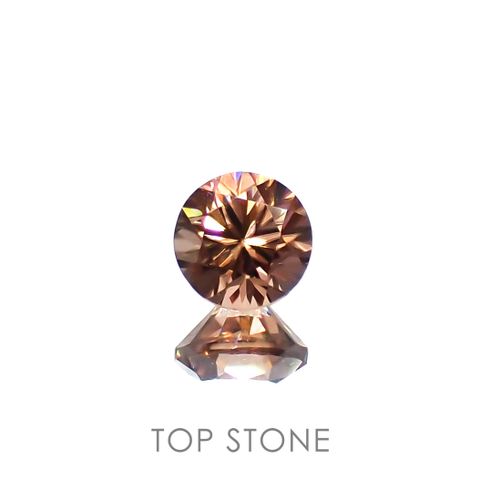オレンジジルコン(宝石名ジルコン)スリランカ/カンボジア産 0.45ct 識別済[230321002]4x4mm前後