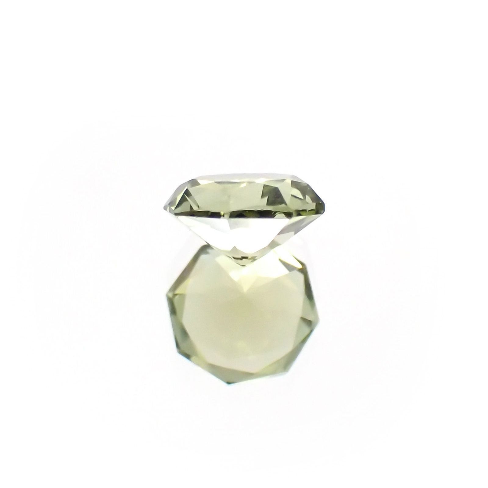 ◇オクタゴンカット◇グリーントルマリン(宝石名グリーン・トルマリン)ブラジル産 識別済 0.49ct / 5x4.9mm前後 [231124196]