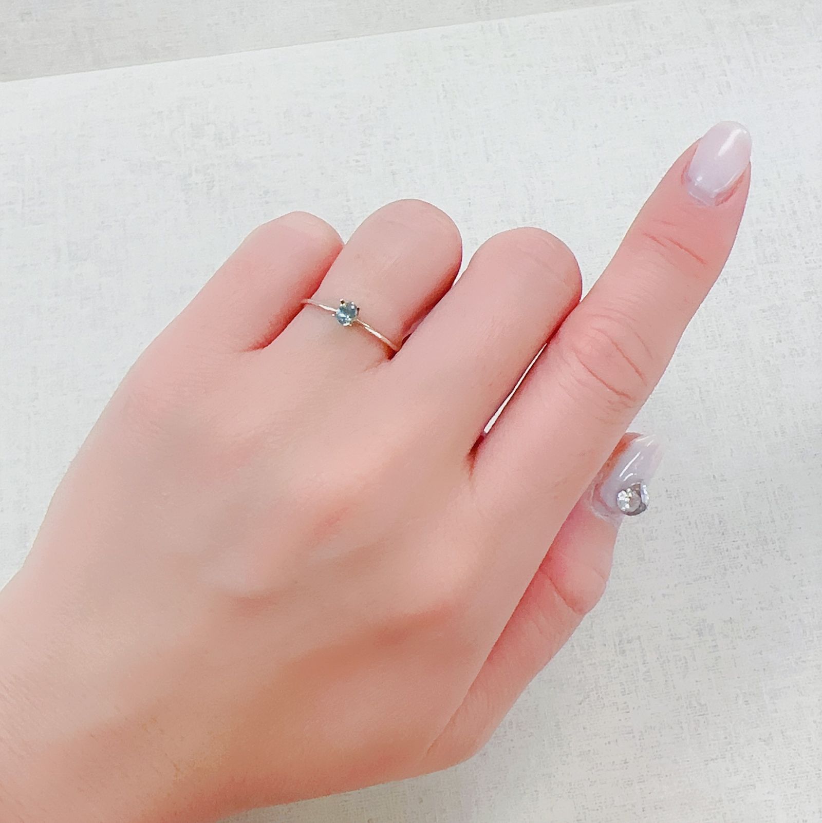 モンタナサファイア(宝石名サファイア)アメリカ・モンタナ州産 0.22ct 識別済[230321274]3.9x2.9mm前後