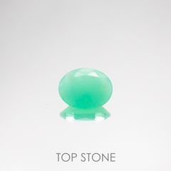 グリーンオパール(宝石名コモンオパール) 南アフリカ産 1.16ct 識別済[210611388]8.9×7mm前後