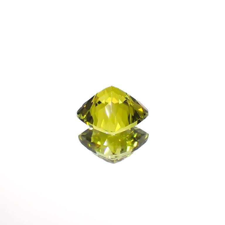 カナリートルマリン  ザンビア産 2.92ct[230220344]8.5x8.5mm前後