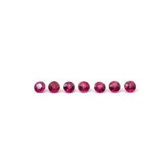ルビー 7個セット タイ/モザンビーク産 0.39ct(7pcs合計) / 2.2x2.2mm前後 [260532282]