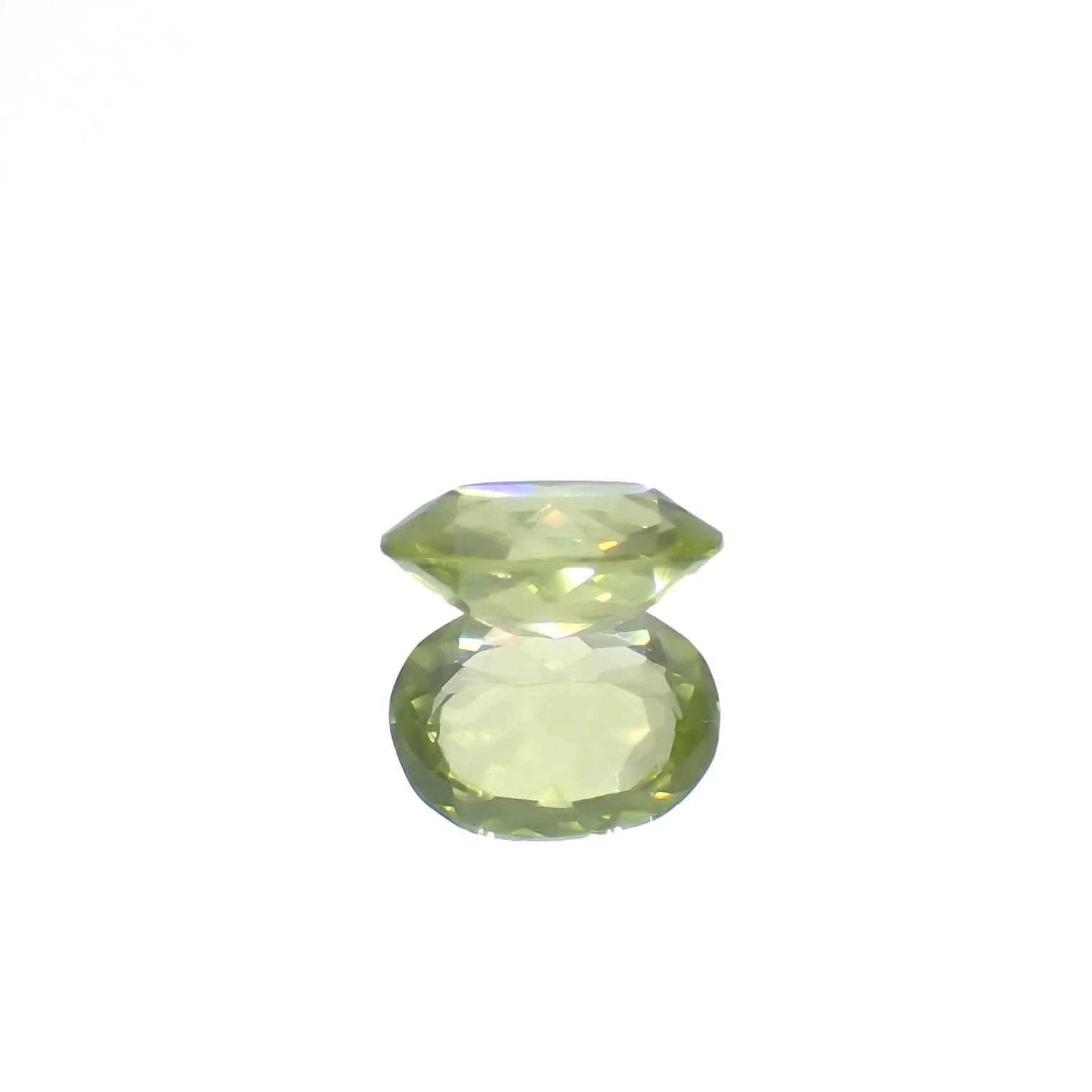 グリーンエンスタタイト(宝石名グリーン・エンスタタイト)カメルーン産 0.90ct 識別済[240125624]7.1x5.5mm前後