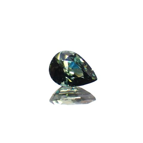 バイカラーサファイア(宝石名サファイア)マダガスカル/オーストラリア産 0.90ct 識別済[250114841]7.1x5.1mm前後