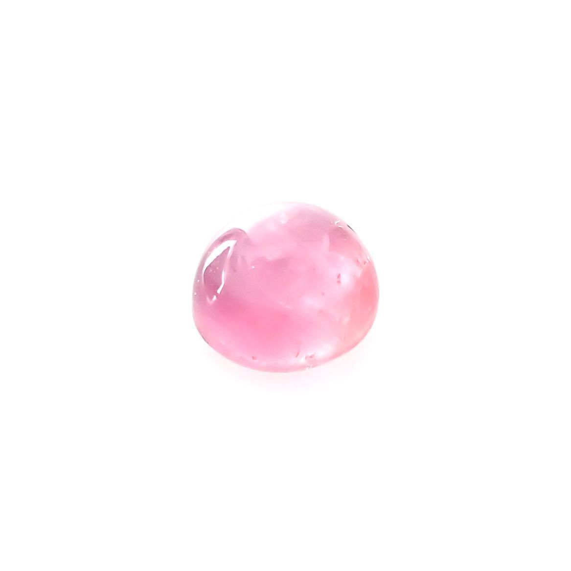 ペツォッタイトキャッツアイ(ラズベリル)(宝石名ペツォッタイト・キャッツアイ)マダガスカル産 0.357ct ソ付(彩珠)[220114352]3.8x3.7mm前後