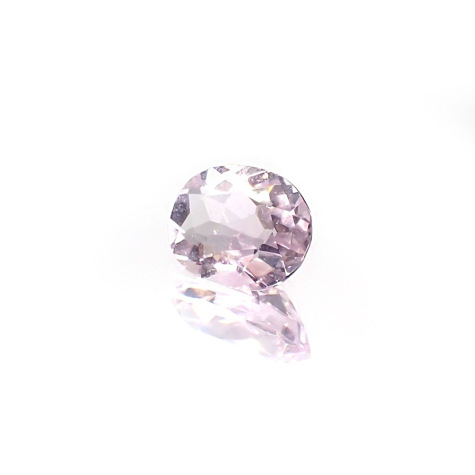 ピンクフローライト(宝石名フルオライト)ブラジル産 識別済 2.94ct / 10.1x8mm前後 [220115130]