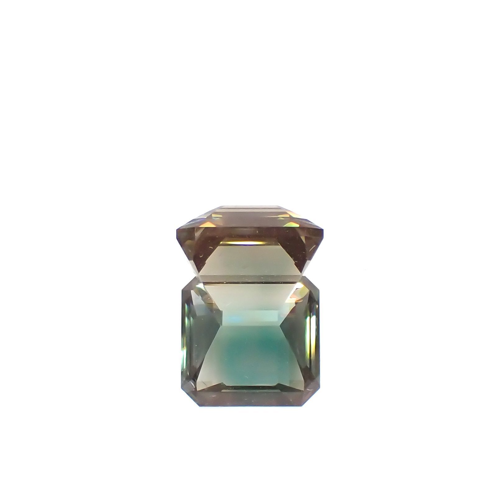 バイカラーオレゴンサンストーン(宝石名ラブラドライト)アメリカ・オレゴン州産 2.29ct 識別済[230321112]7.9x7.7mm前後