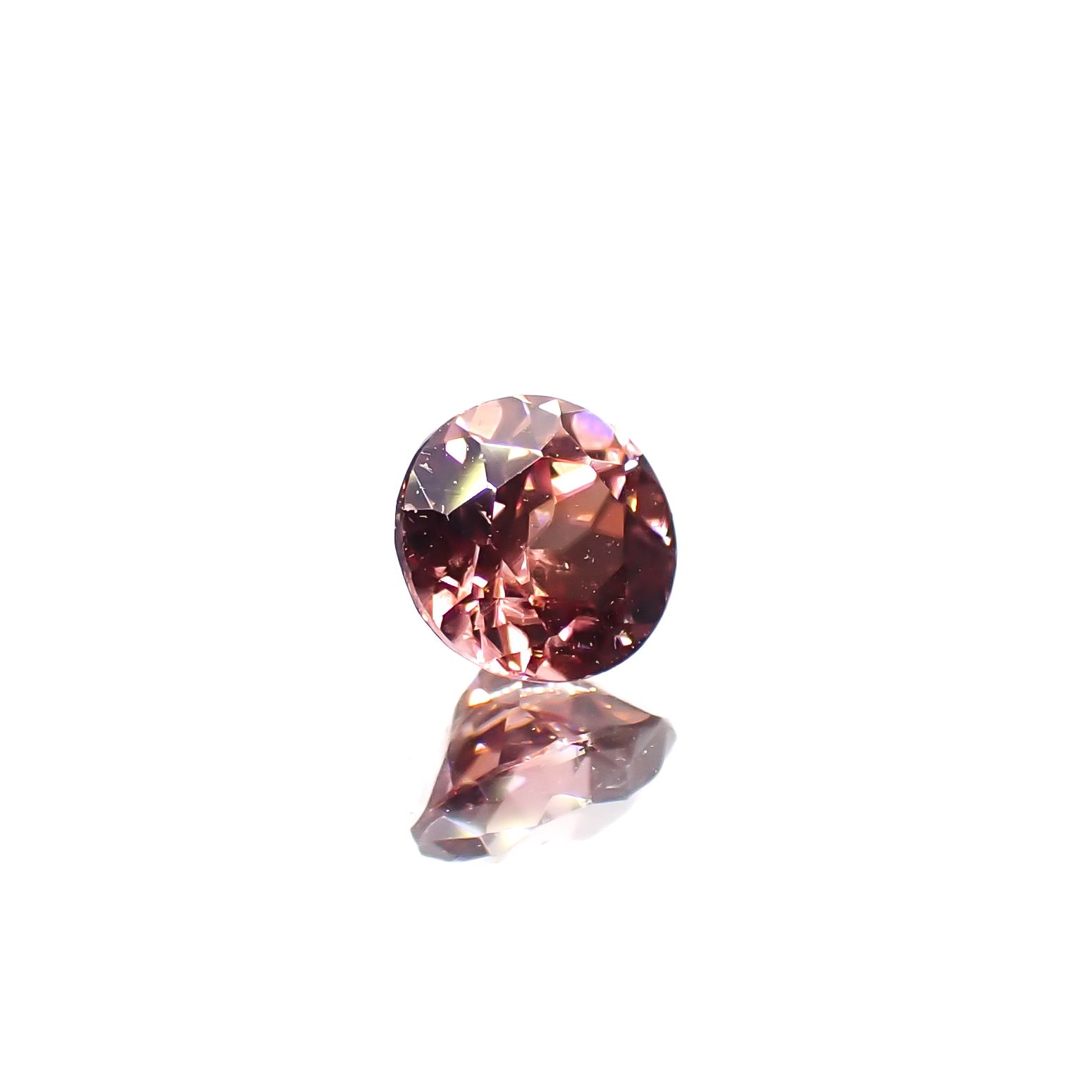 ピンクジルコン スリランカ/カンボジア産 0.54ct[240627912]4.3x4.3mm前後