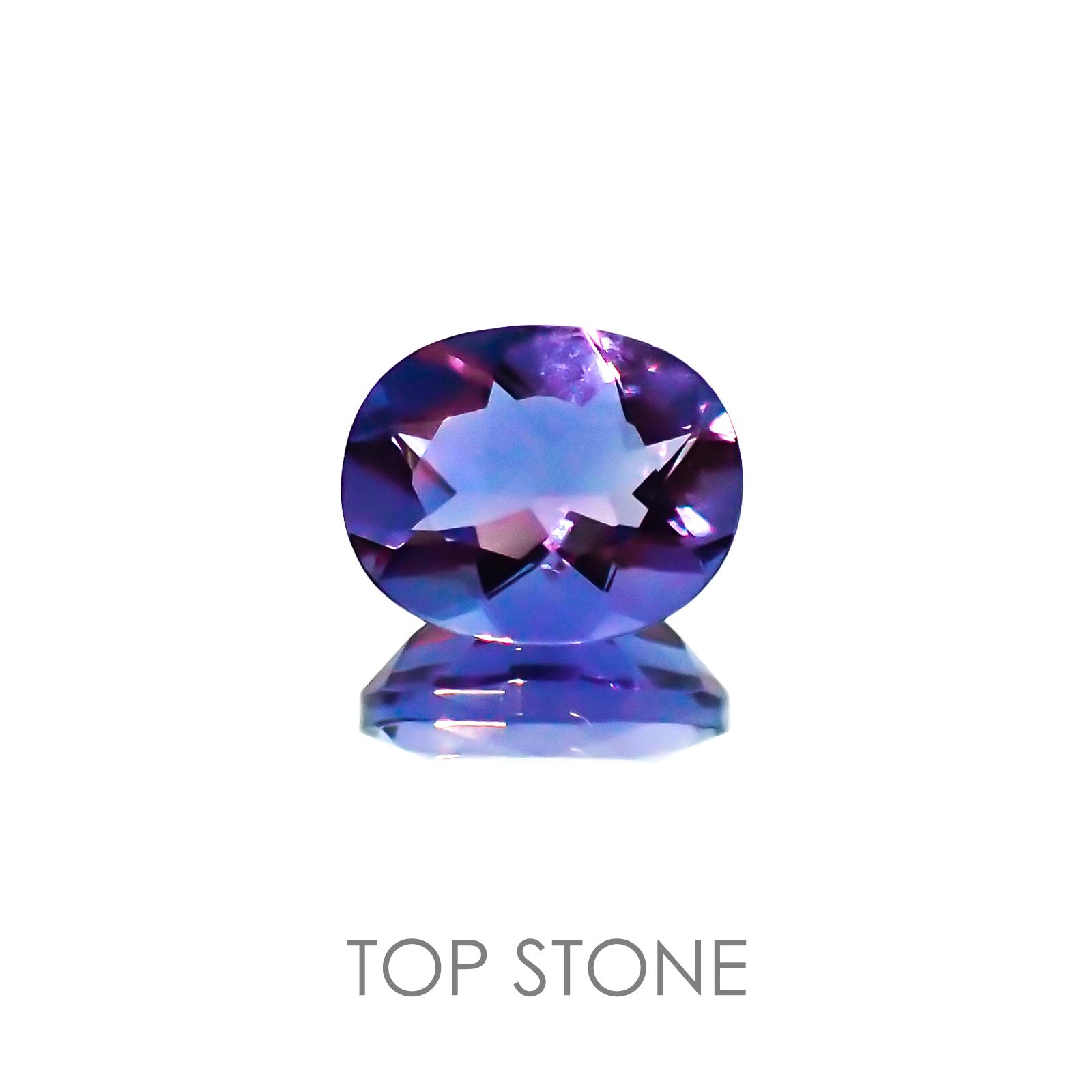 カラーチェンジフローライト ブラジル産 ルース 3.27ct[20117803]10.1×8.1mm前後