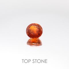 オレンジカイヤナイト タンザニア産 ルース 1.36ct[20105988]6.3×6.3mm前後