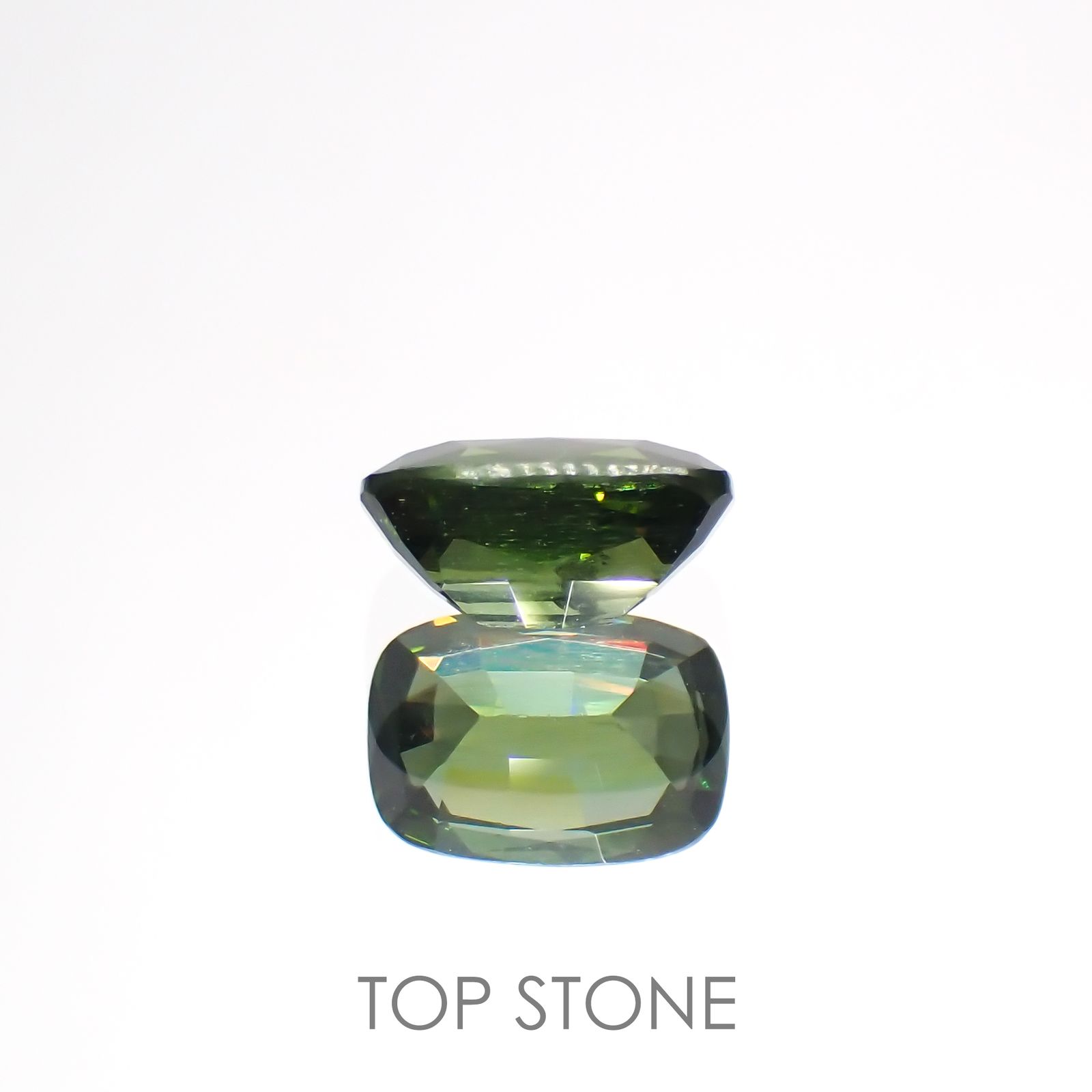 1.85ct ダークグリーンジルコン 7x6.5x6.1mm 各種パーツ