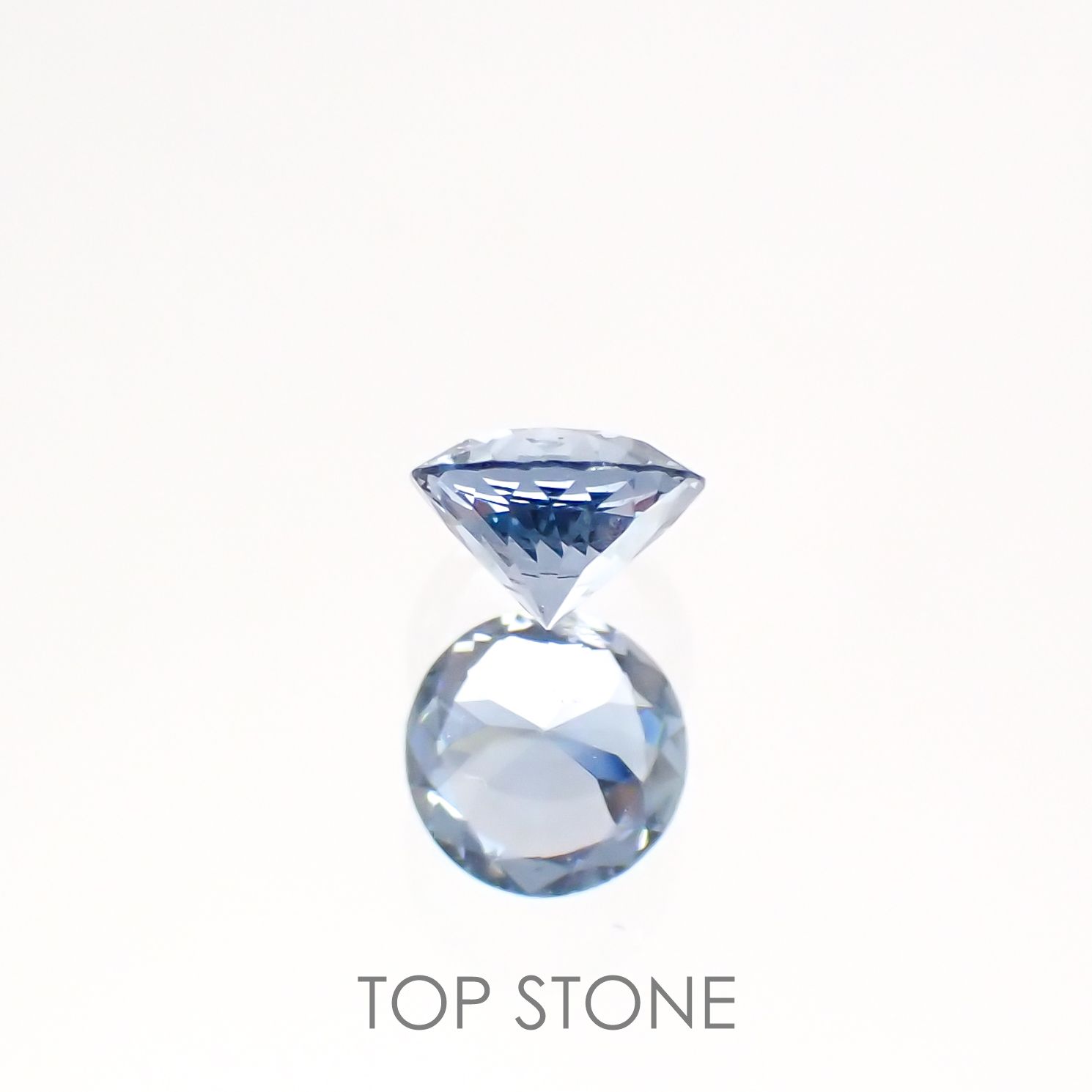 グレイッシュブルースピネル ビルマ産 ルース 0.25ct[210913133]3.9×3.9mm前後